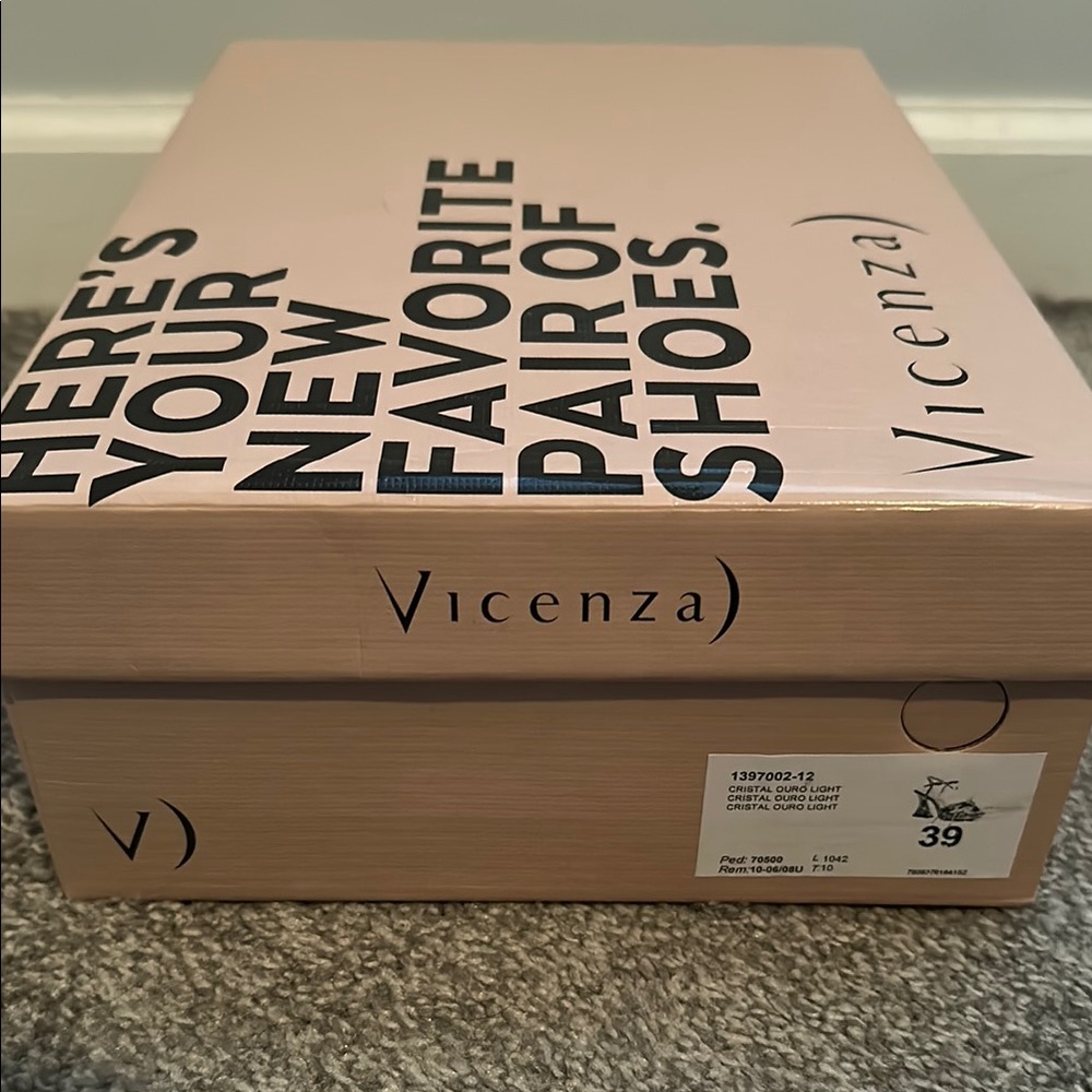 Anthropologie Gold Strappy Block Heel Sandals - Picture 4 of 7